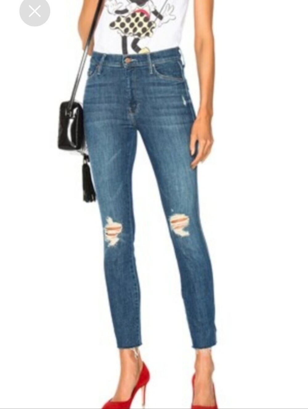 Mother Size 28 The Vamp Fray Jeans